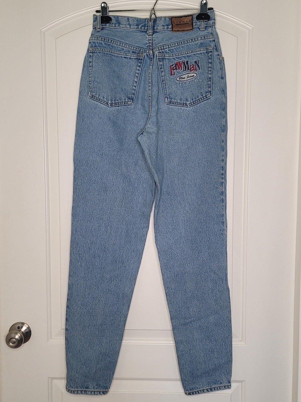 Vintage 90s Y2k Embroidered LAWMAN High-Rise Women’s Jeans Momjeans